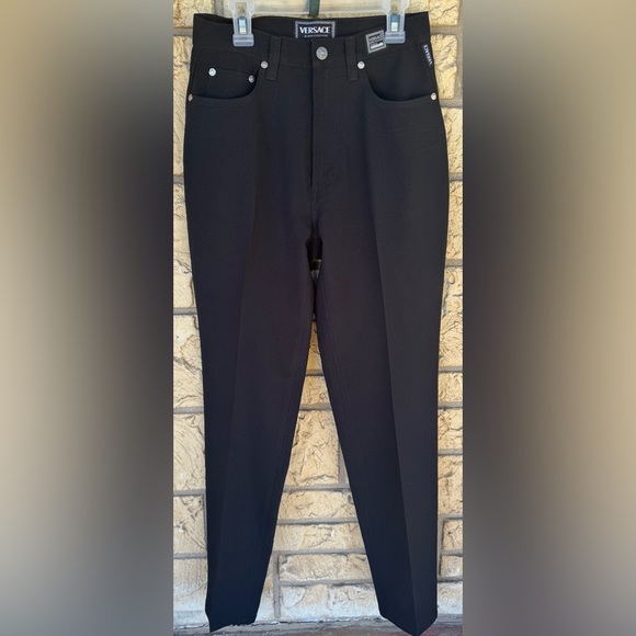 Vintage Versace jeans couture men’s black slim fit size 35 authentic hologram
